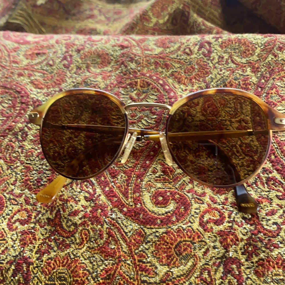 Vintage Gucci tortoise 140 GG 1332 DR4 wire frame sunglasses
